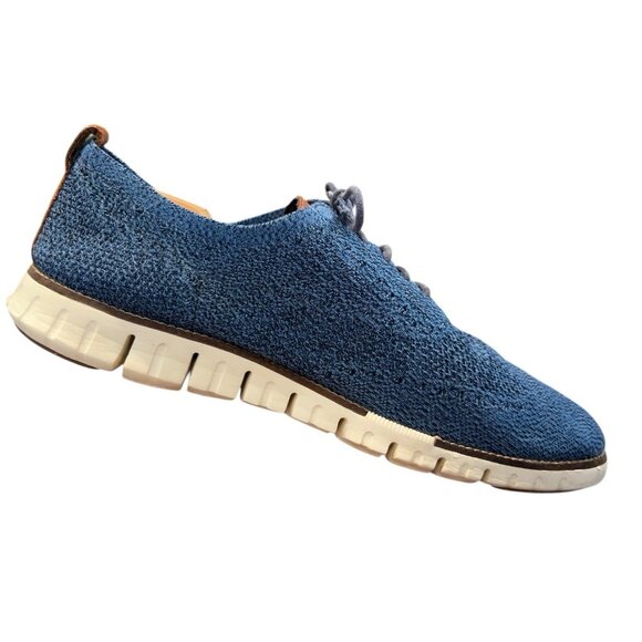 Cole Haan Grand.os Zerogrand Blue Fabric Wingtip Oxford Men 13 M Casual Comfort main image 9